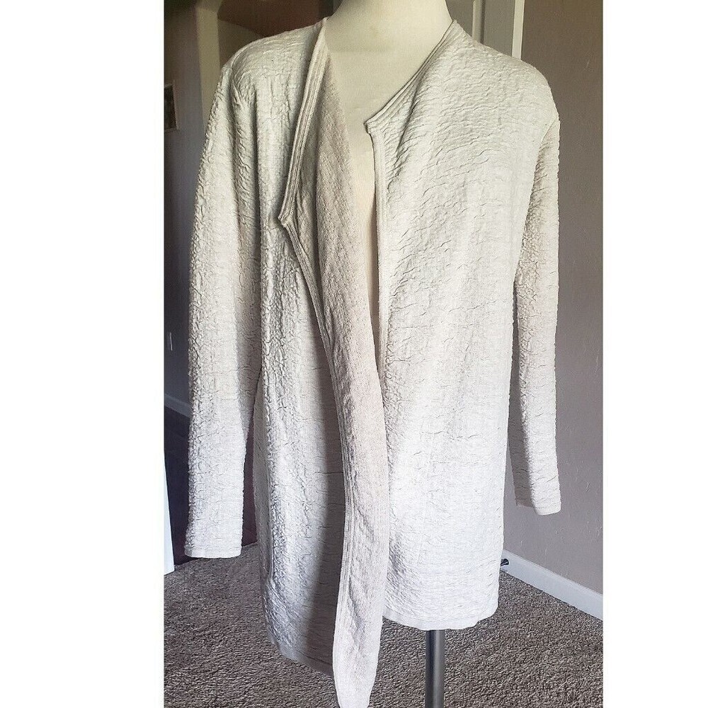 J. Jill Pure Cardigan Off White Women’s XS Lagenlook Comfy Minimalisic Sweater - Picture 5 of 16
